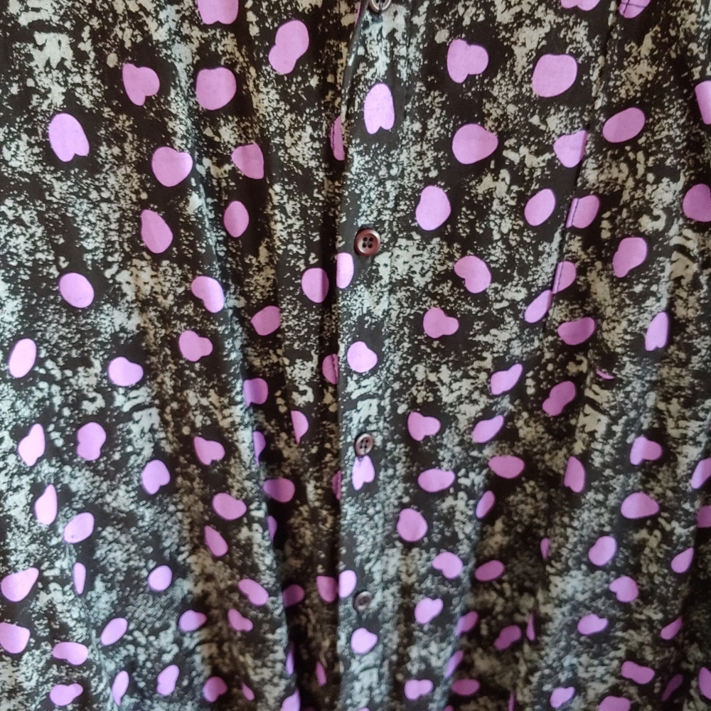 Vintage 80s Button Down Shirt Acid Wash - Picture 3 of 9